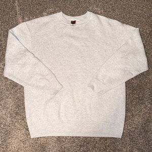 Vintage Fruit Of The Loom Classic Gray Crewneck Blank